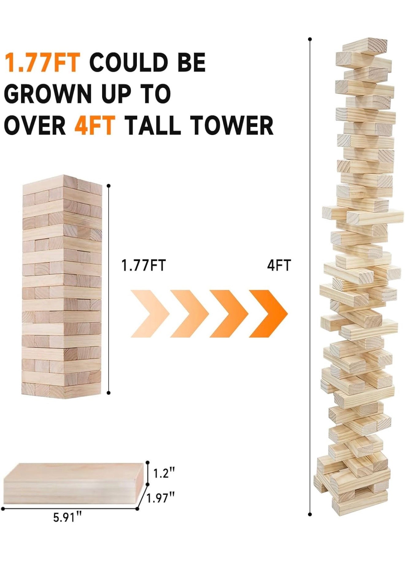 Giant Jenga Tower